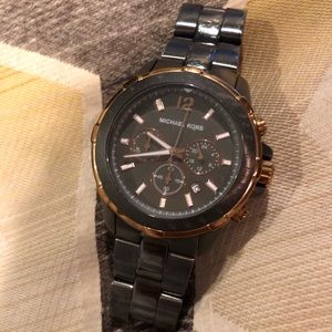 Chronograph Garrett Gunmetal Plated Bracelet Watch
